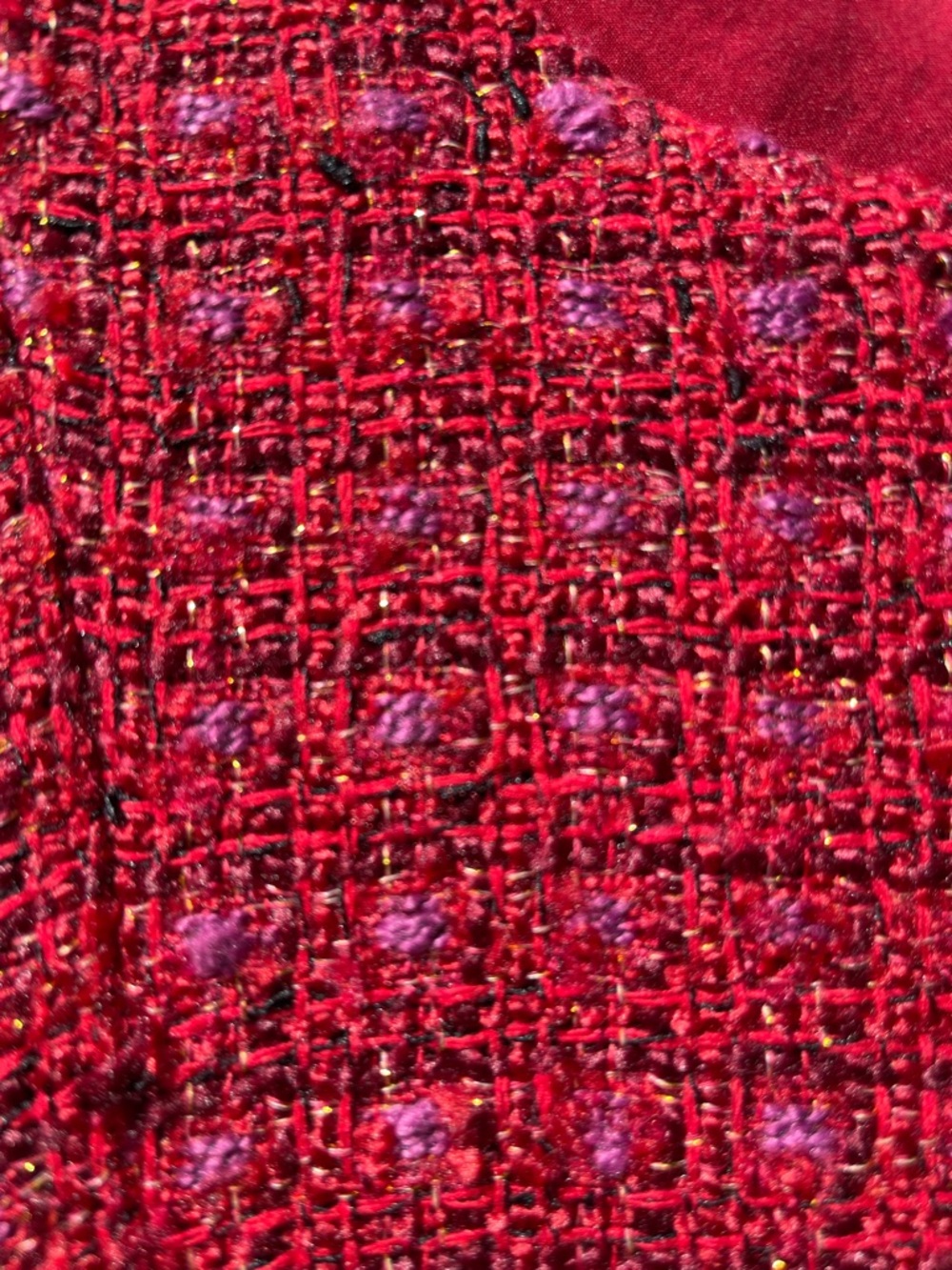 Amanda Uprichard Red Tweed Mini Dress - Picture 5 of 10